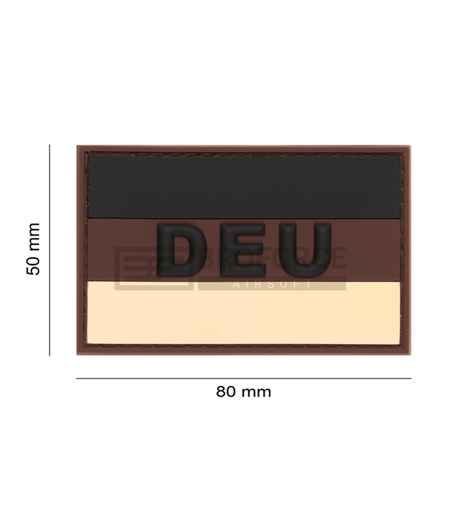 JTG German Flag Rubber Patch - Desert
