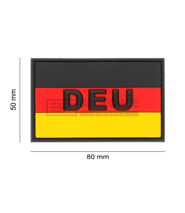 JTG German Flag Rubber Patch - Multicolor