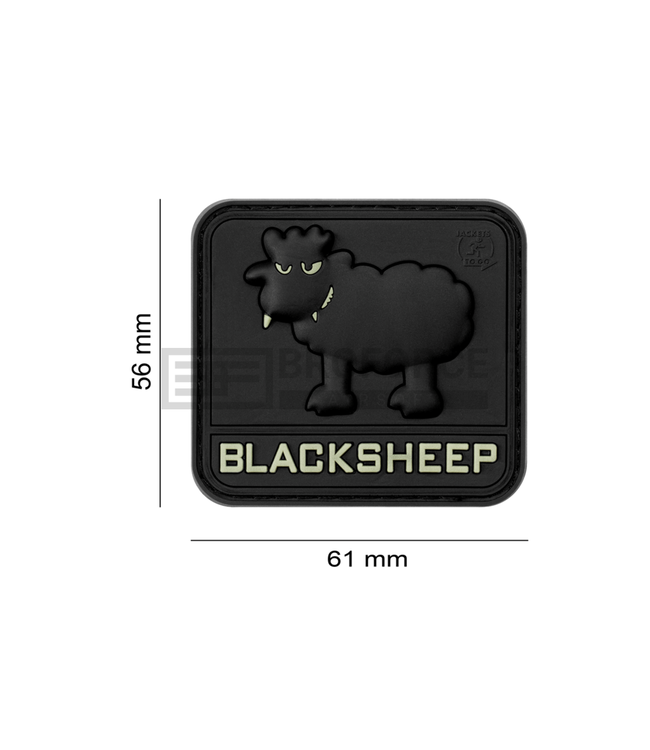 JTG Black Sheep Rubber Patch - Glow