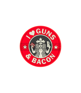 JTG Guns and Bacon Rubber Patch - Multicolor