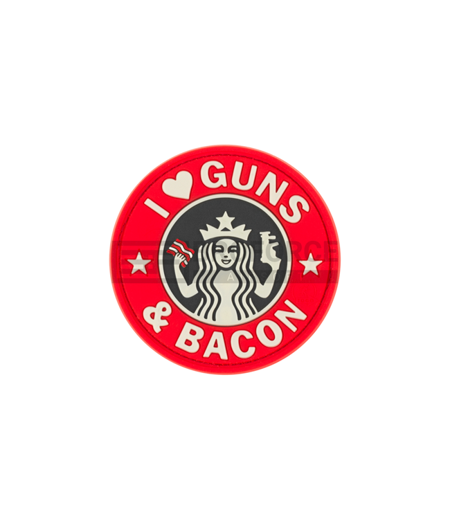 JTG Guns and Bacon Rubber Patch - Multicolor