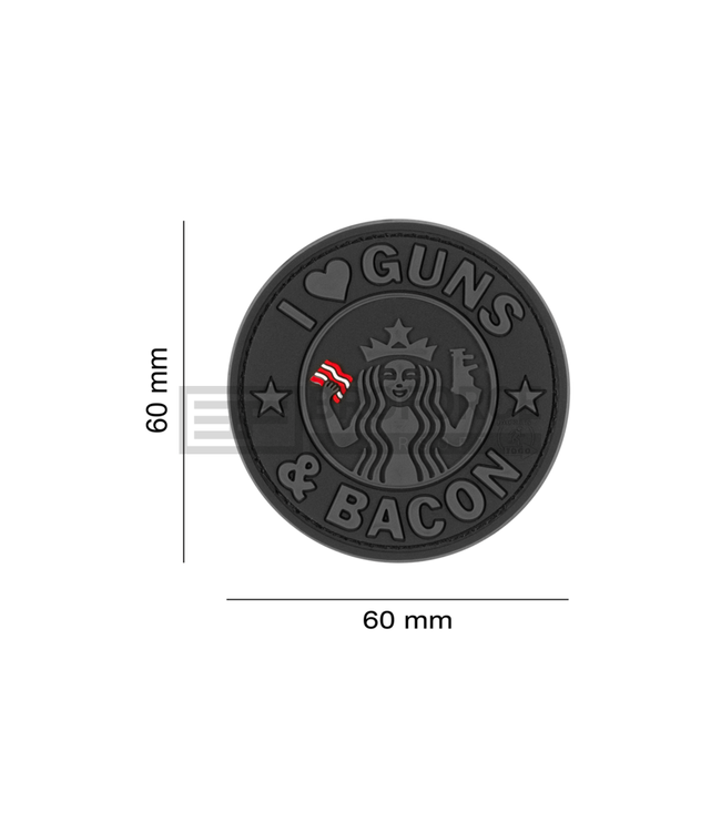 JTG Guns and Bacon Rubber Patch - Blackops