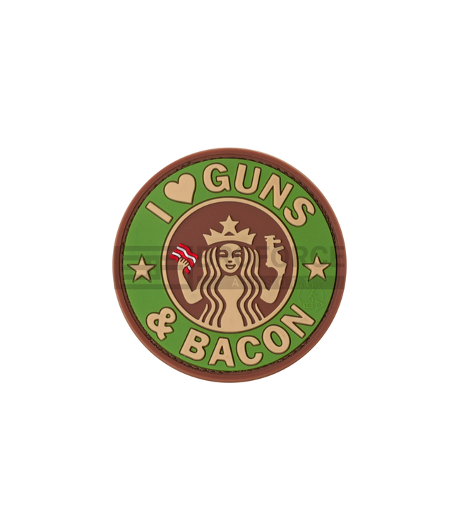JTG Guns and Bacon Rubber Patch - Green