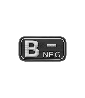 JTG Bloodtype Rubber Patch B Neg - SWAT