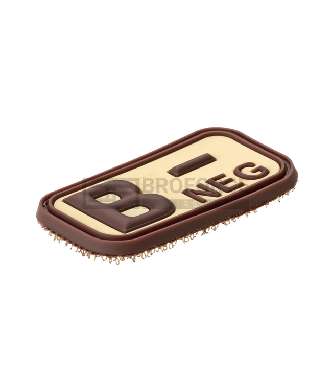 JTG Bloodtype Rubber Patch B Neg - Desert