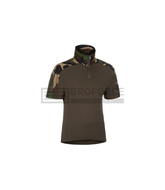 Invader Gear Combat Shirt Short Sleeve - Woodland