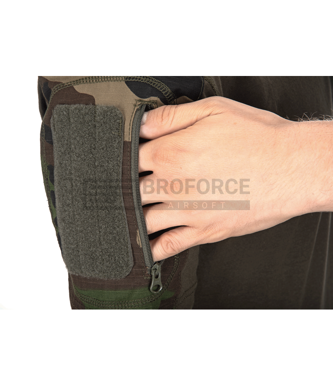 Invader Gear Combat Shirt Short Sleeve - Woodland