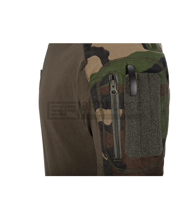 Invader Gear Combat Shirt Short Sleeve - Woodland