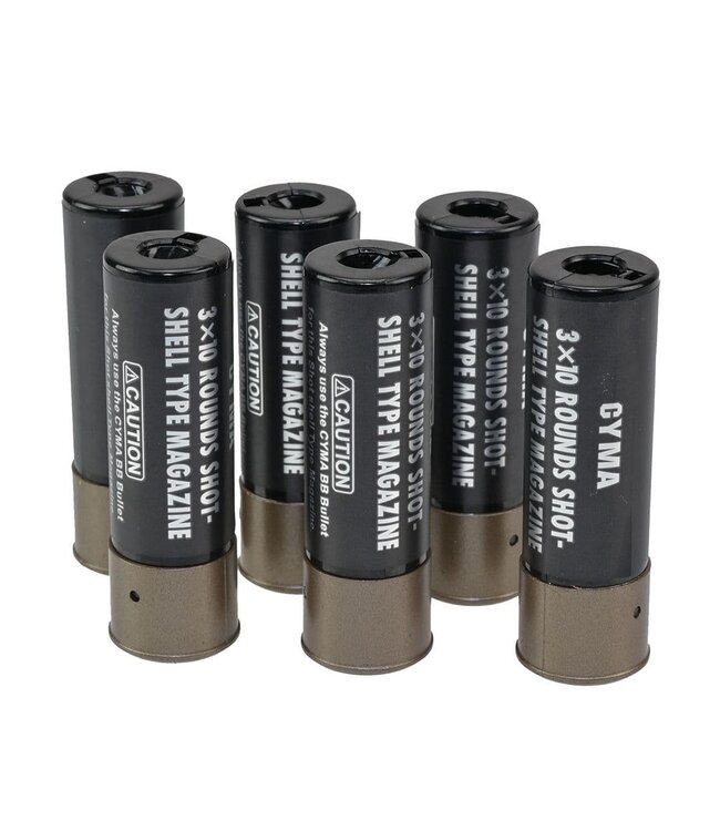 Shotgun shells 6 piece (30rds) - Black