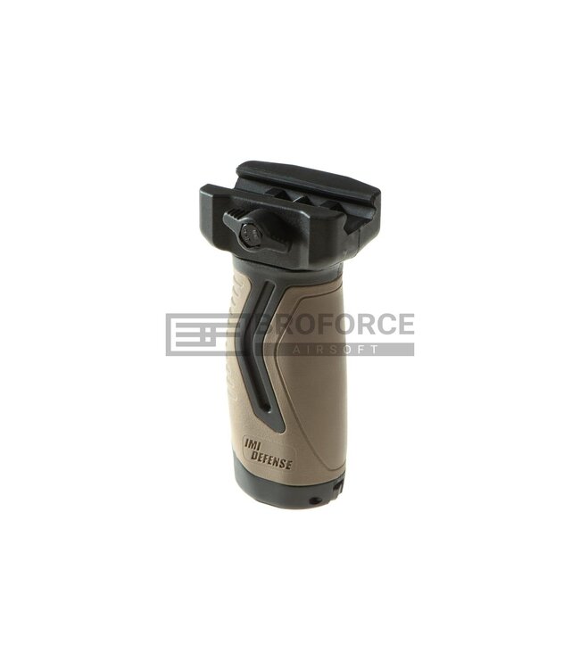 IMI Defense OVG Overmolding Vertical Grip - Black/Tan