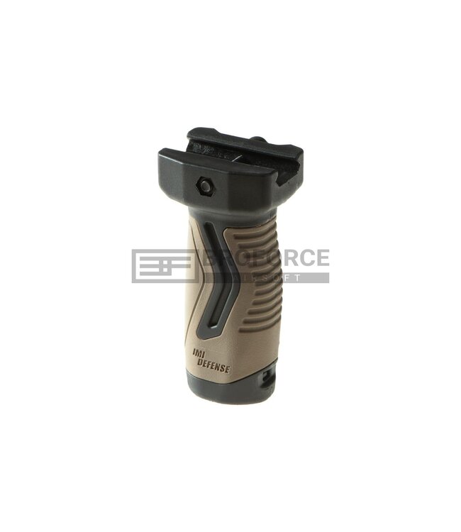 IMI Defense OVG Overmolding Vertical Grip - Black/Tan