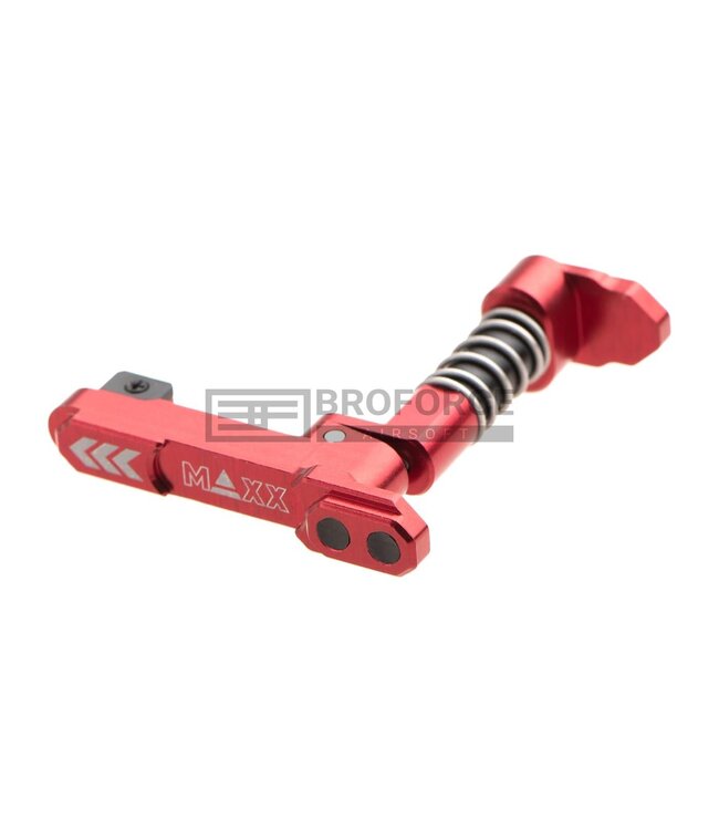 Maxx Model CNC Aluminum Advanced Magazine Release Style B - Red