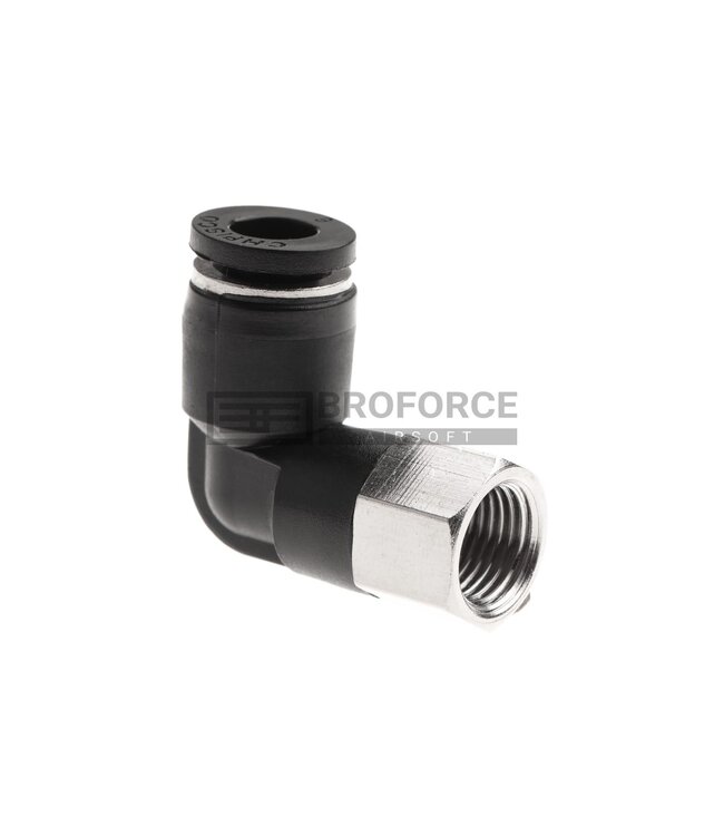 EpeS HPA 6mm Hose Coupling 90 Degree - Inner 1/8 NPT