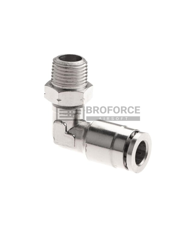 EpeS HPA 6mm Hose Coupling 90 Degree - Outer 1/8 NPT
