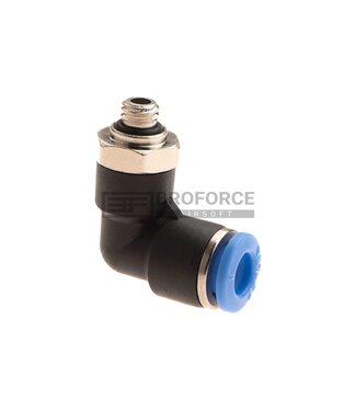 EpeS HPA 6mm Hose Coupling 90 Degree - Outer M6 Thread