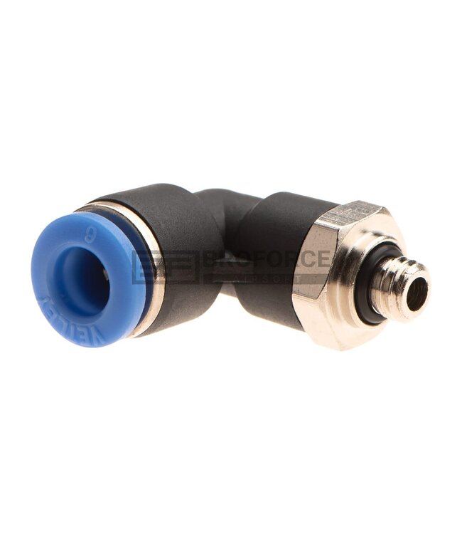 EpeS HPA 6mm Hose Coupling 90 Degree - Outer M6 Thread