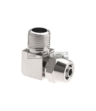 EpeS HPA 6mm Hose Coupling with Screwed Catch 90 Degree - Outer 1/8 NPT