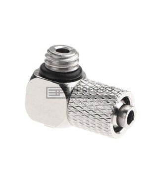 EpeS HPA 6mm Hose Coupling with Screwed Catch 90 Degree - Outer M6 Thread