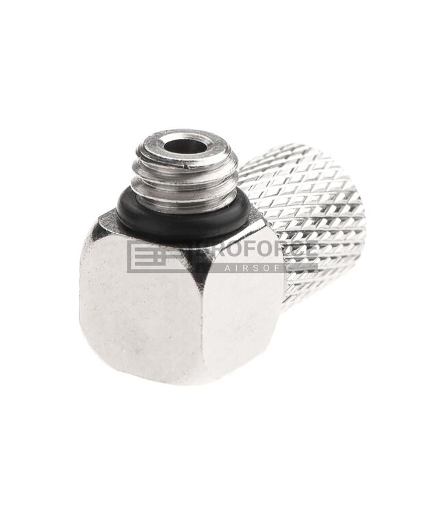 EpeS HPA 6mm Hose Coupling with Screwed Catch 90 Degree - Outer M6 Thread