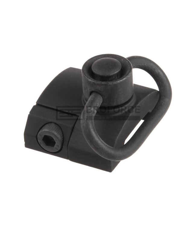 Metal GS Type QD Sling Swivel Rail Mount - Black