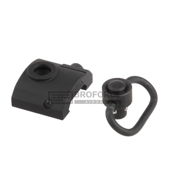 Metal GS Type QD Sling Swivel Rail Mount - Black