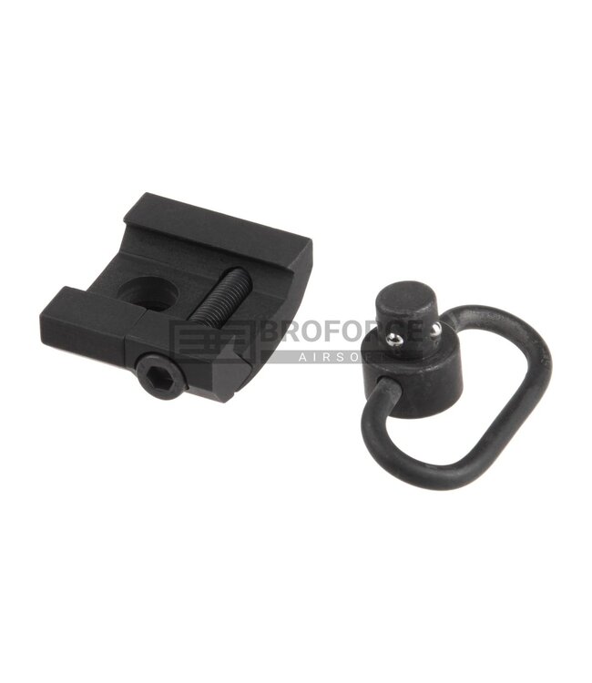 Metal GS Type QD Sling Swivel Rail Mount - Black