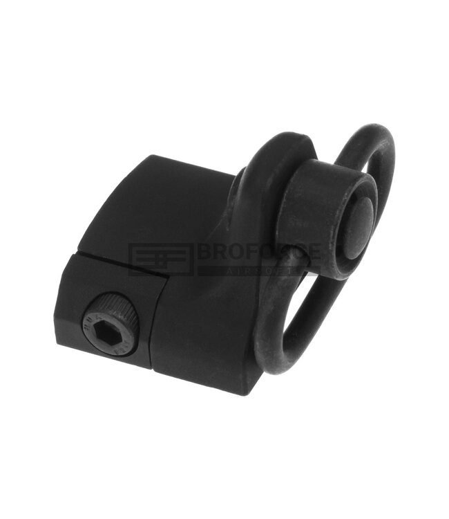 Metal Hand Stop with QD Sling Swivel - Black