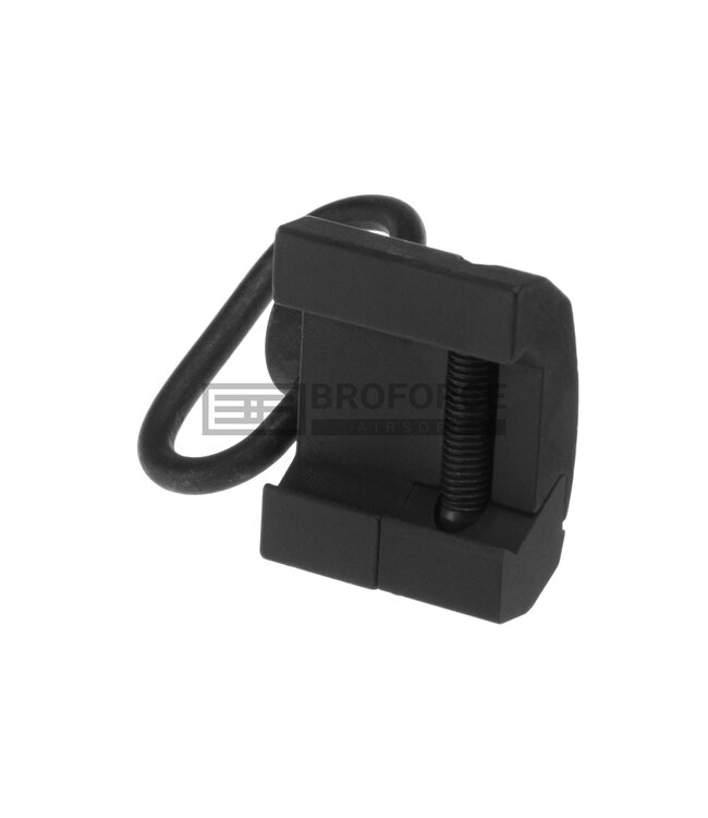 Metal Hand Stop with QD Sling Swivel - Black