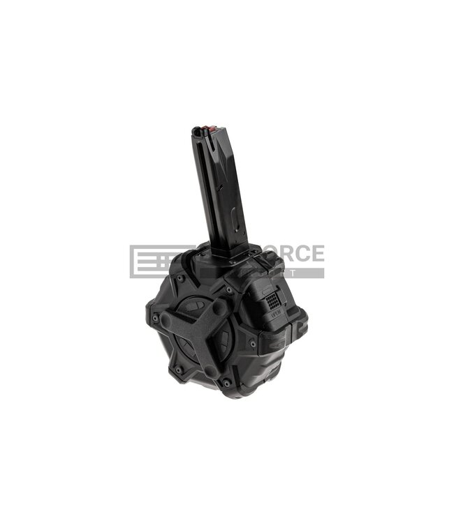 AW Custom Drum Mag MB Series GBB 350rds - Black