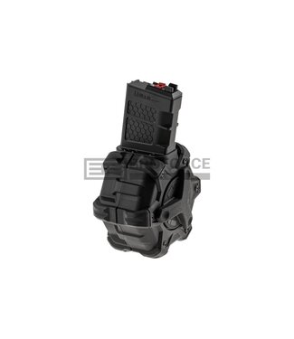 AW Custom Drum Mag AR15 Series GBB 350rds - Black