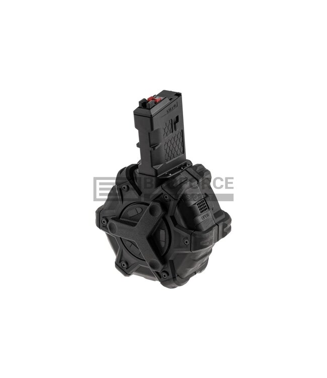 AW Custom Drum Mag AR15 Series GBB 350rds - Black