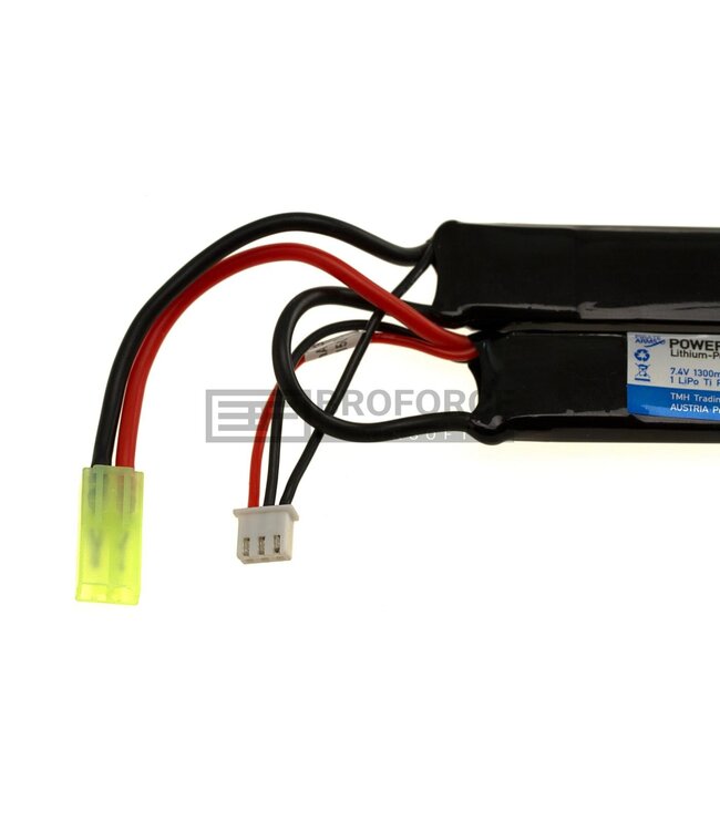 Pirate Arms LiPo 7.4V 1300mAh 20C Twin Type - Black