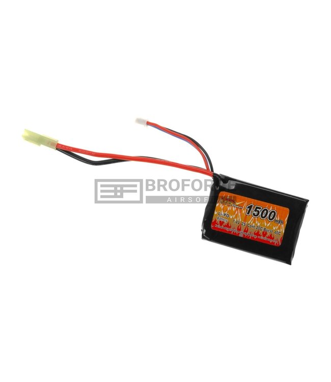 VB Power Lipo 7.4V 1500mAh 20C PEQ Type - Black