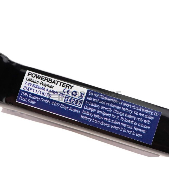 Pirate Arms LiPo 7.4V 600mAh 20C PDW Kriss Vector Type T-Plug