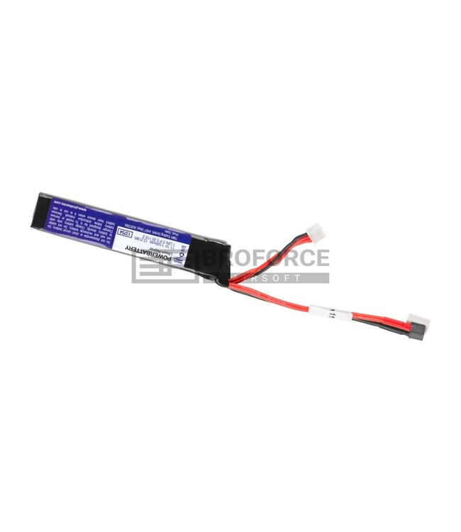 Pirate Arms LiPo 11.1V 1100mAh 20C Stock Tube Type Mini T-Plug - Black
