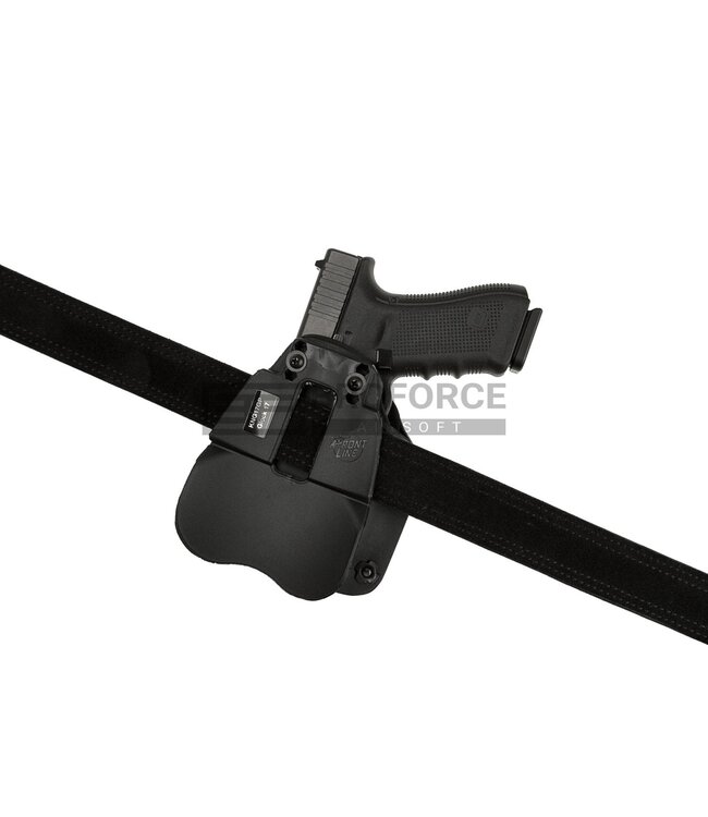 Frontline KNG Open Top Holster für Glock 17 GTL Paddle - Black