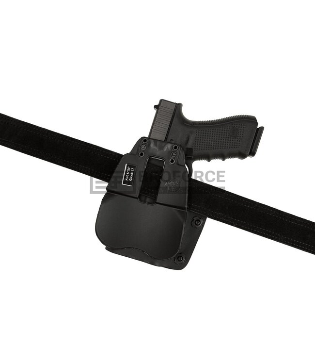 Frontline Open Top Kydex Holster für Glock 17 GTL Paddle - Black