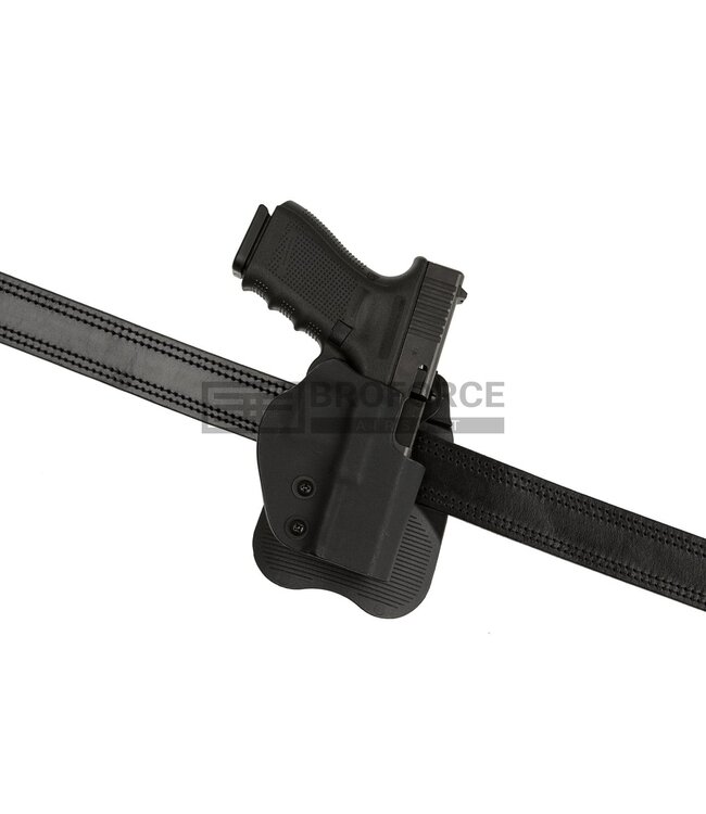 Frontline Open Top Kydex Holster für Glock 19 Paddle - Black