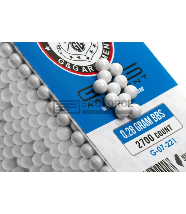 G&G 0.28g Perfect BBs 2700rds - White