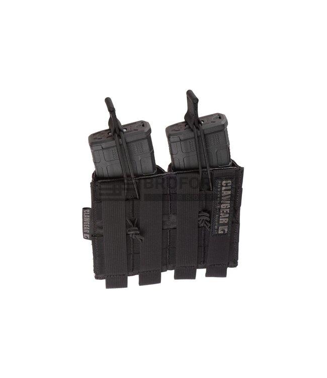 Clawgear 5.56mm Open Double Mag Pouch Core - Black