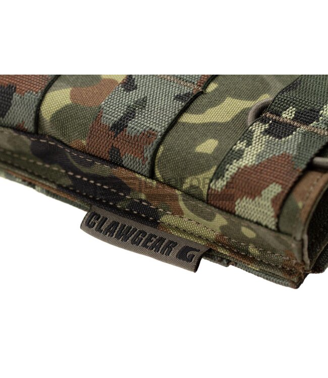Clawgear 5.56mm Open Double Mag Pouch Core - Flecktarn