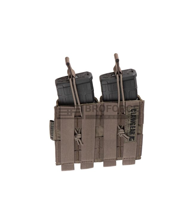 Clawgear 5.56mm Open Double Mag Pouch Core - RAL7013
