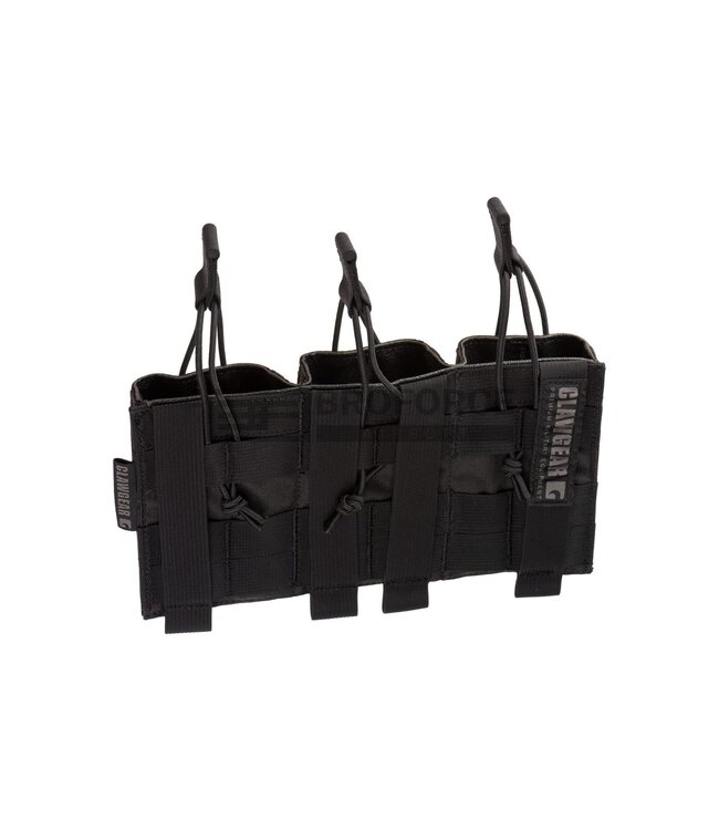 Clawgear 5.56mm Open Triple Mag Pouch Core - Black
