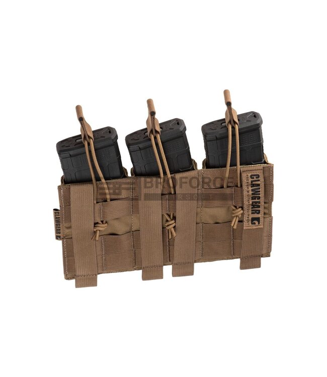 Clawgear 5.56mm Open Triple Mag Pouch Core - Coyote