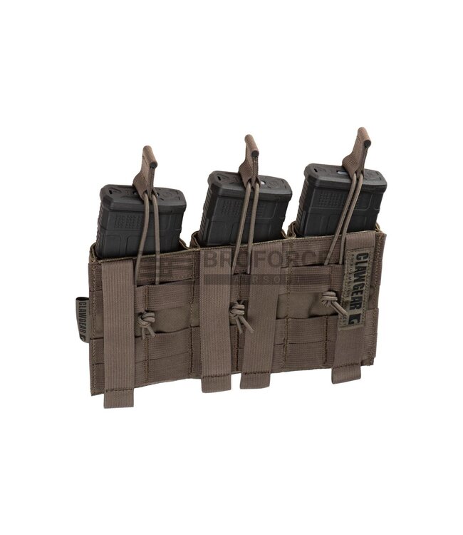 Clawgear 5.56mm Open Triple Mag Pouch Core - RAL7013
