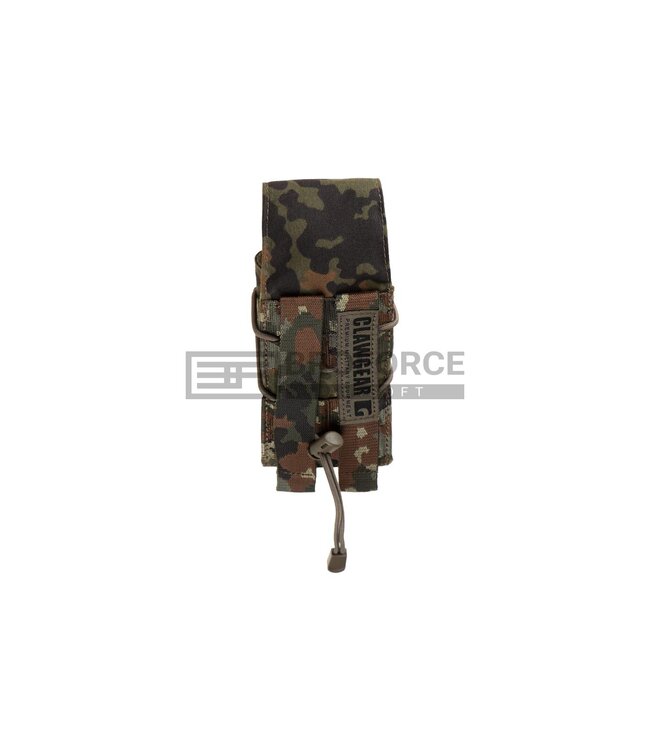 Clawgear 5.56mm Single Mag Stack Flap Pouch Core - Flecktarn