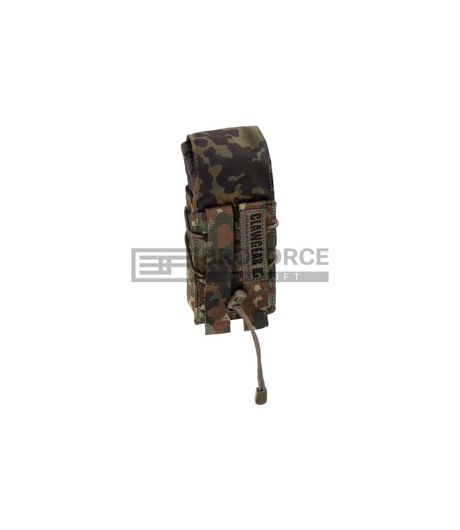 Clawgear 5.56mm Single Mag Stack Flap Pouch Core - Flecktarn