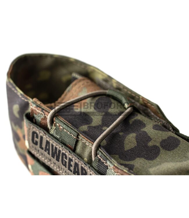 Clawgear 5.56mm Single Mag Stack Flap Pouch Core - Flecktarn