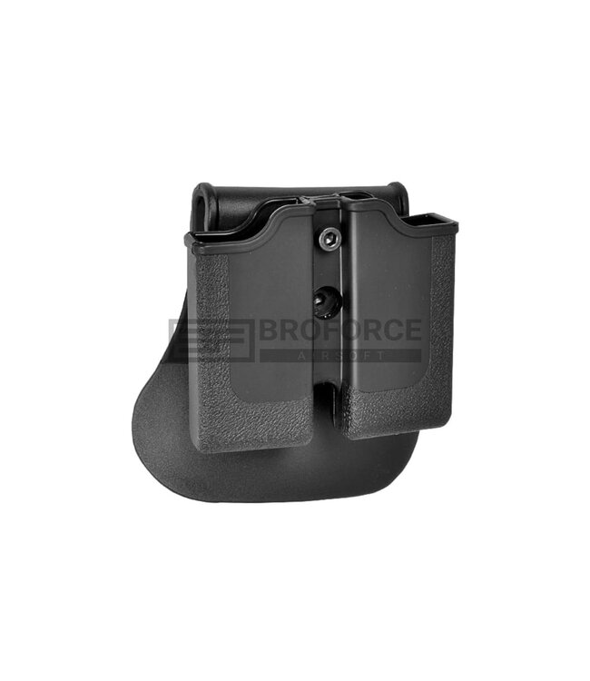 IMI Defense Single Row Double Magazine Pouch - Black