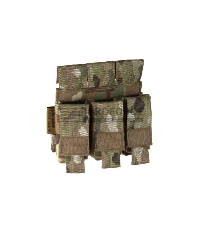 Warrior Direct Action Triple Pistol Mag Pouch 9mm - Multicam